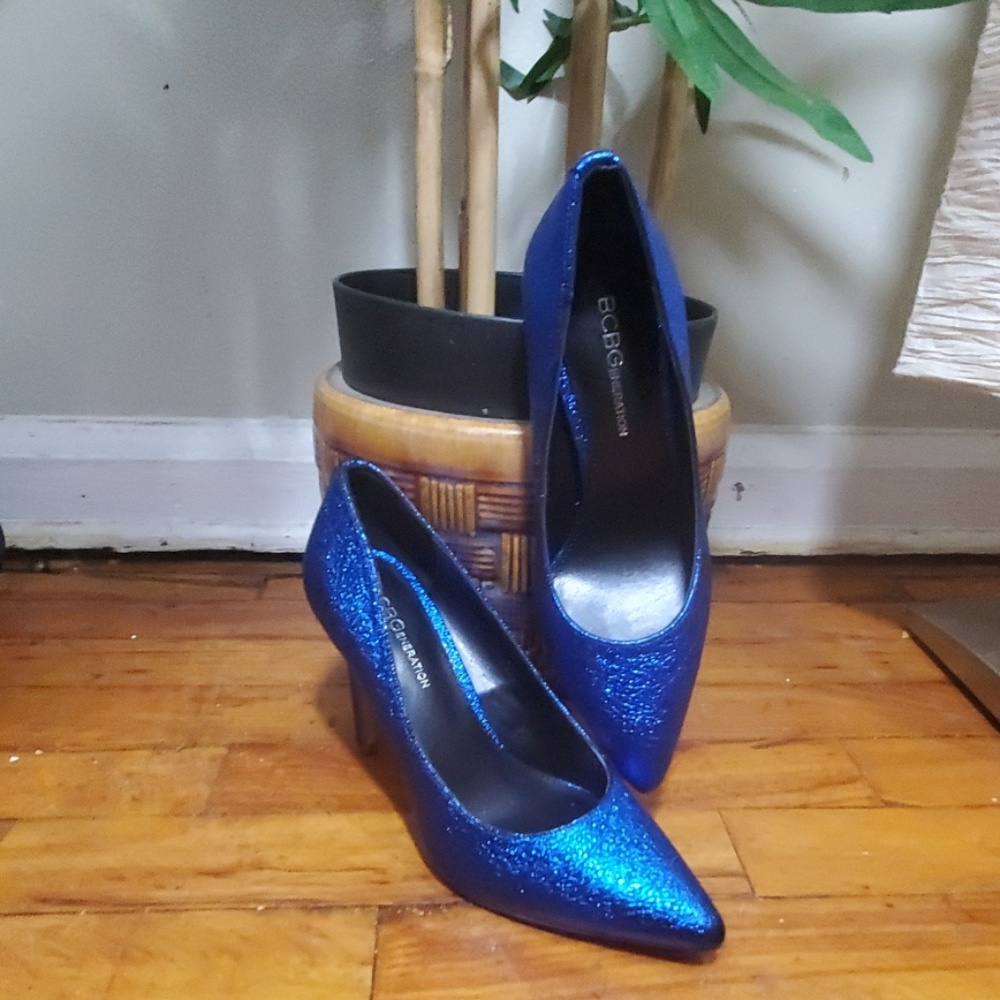 Shimmering Royal Blue Pumps